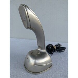 Vintage Mercer Phone Push Button Phone Silver Chrome Works Fine Telephone